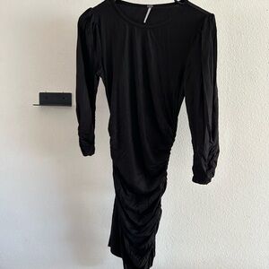 YFB Young fabulous and broke black ruched dress